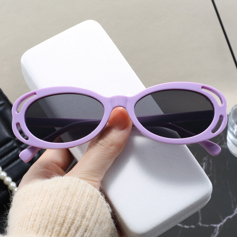 Women's fashionable sunglasses with oval frame and unique design Stornfield