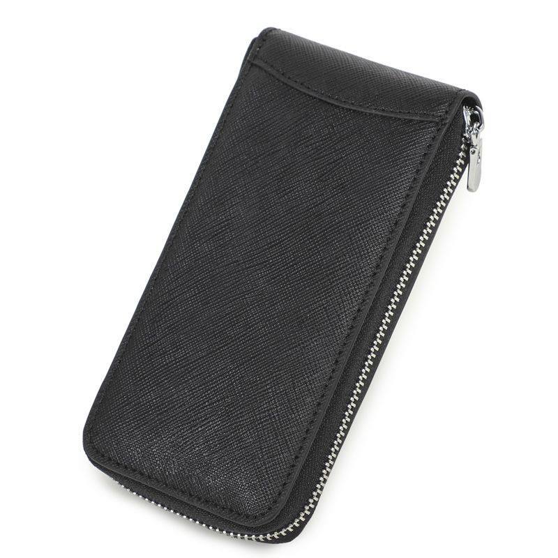 Zippered Leather Phone Pouch Stornfield