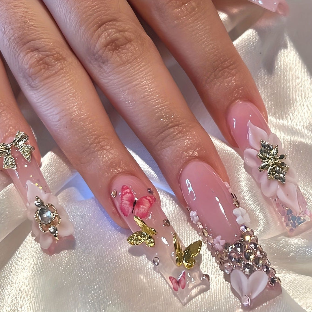 Artistic 3D Butterfly Nail Extensions Stornfield