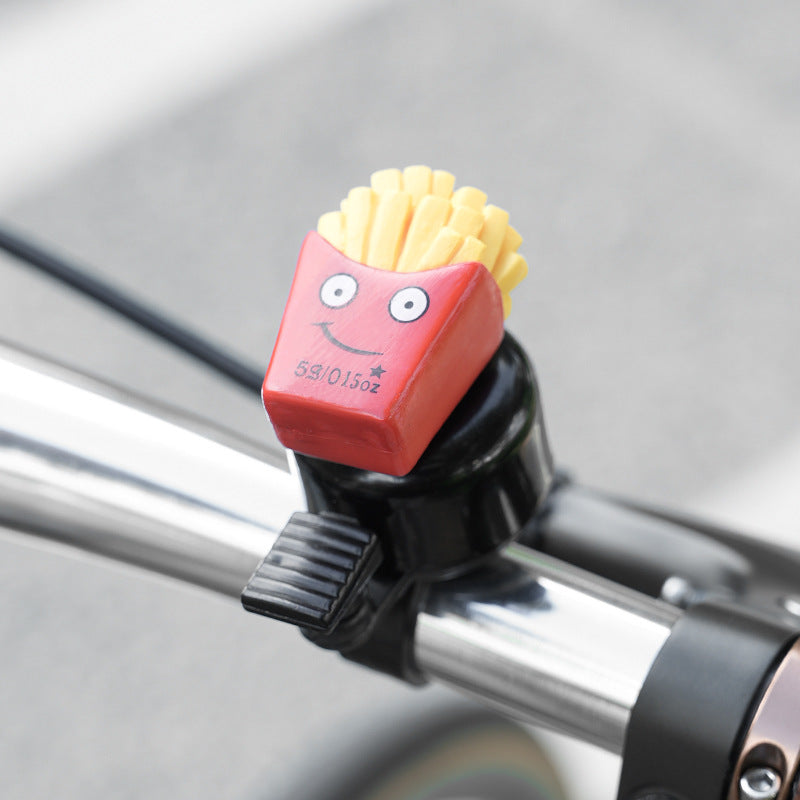 novelty handlebar bicycle bell with silicone popcorn topper and universal clamp Stornfield