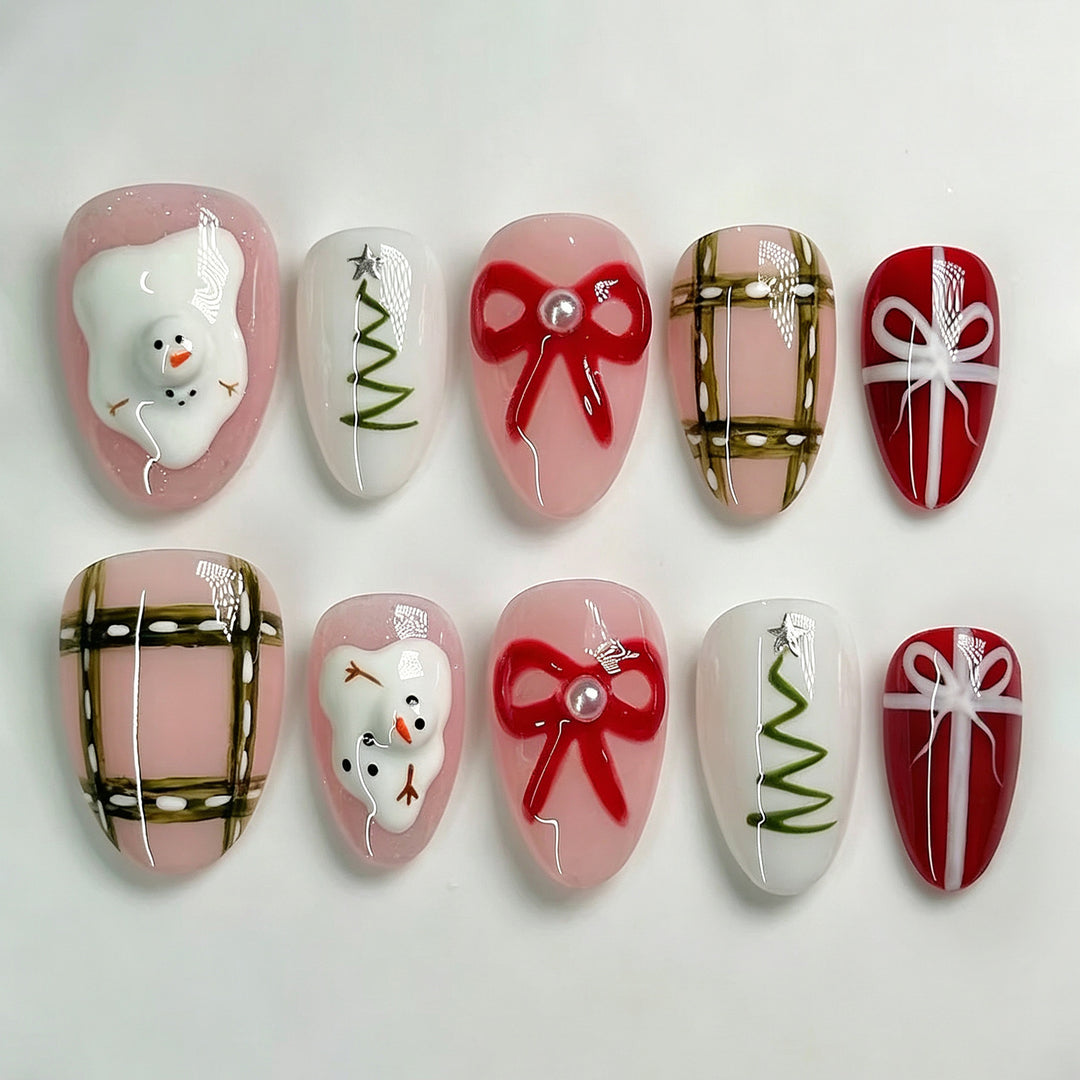 Festive Themed Press-On Nail Art Set Stornfield 1790636457