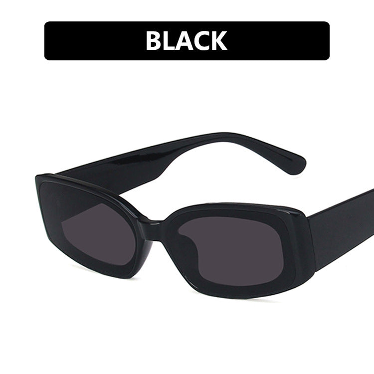 Women's futuristic square sunglasses with transparent frame design and UV protection Stornfield