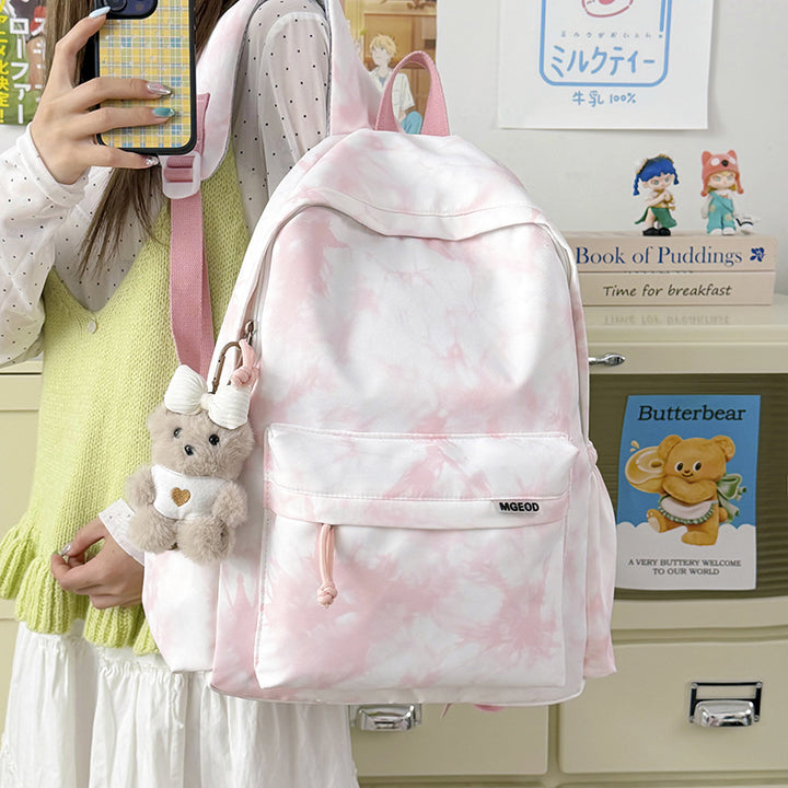 Lightweight Casual Backpack with Plush Keychain Stornfield