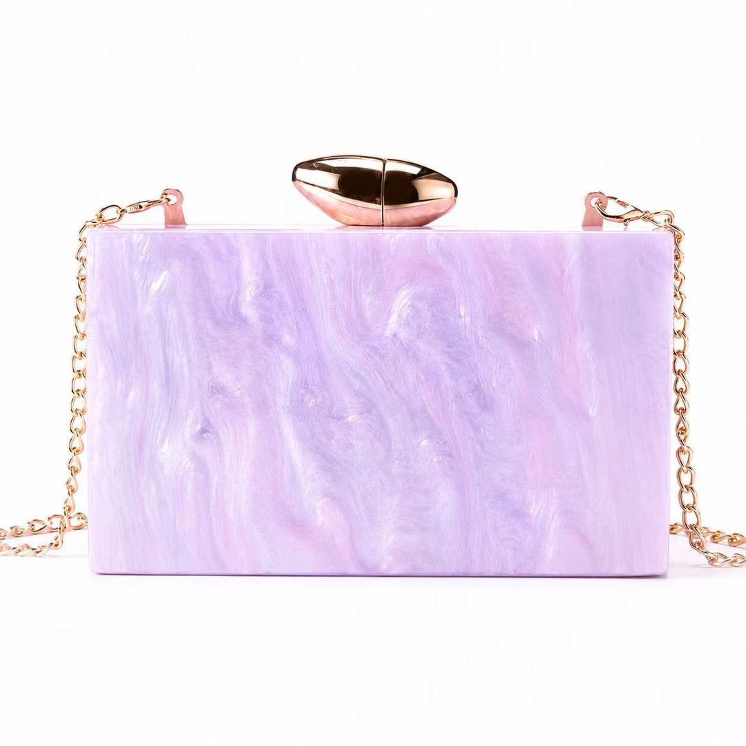 Artistic Acrylic Box Clutch