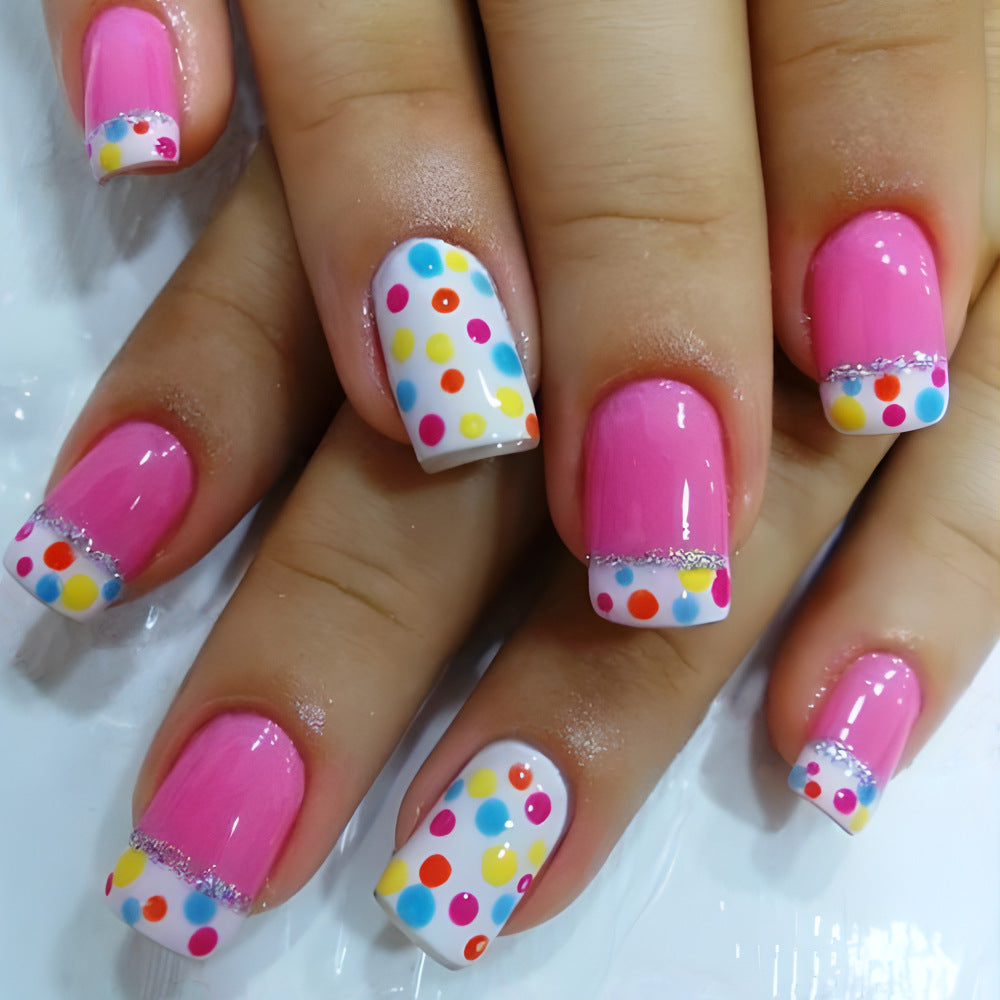 Decorative Dot Pattern Press-On Nails Stornfield