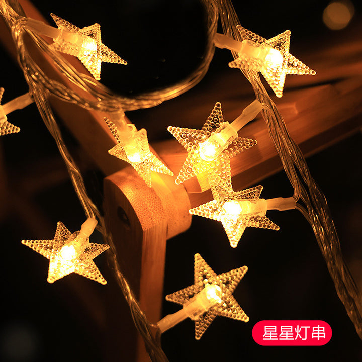 Decorative Snowflake LED String Lights Battery Powered Indoor Outdoor Fairy Stornfield