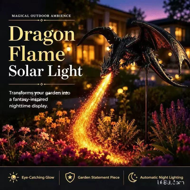 Decorative dragon lamp with LED effects Stornfield