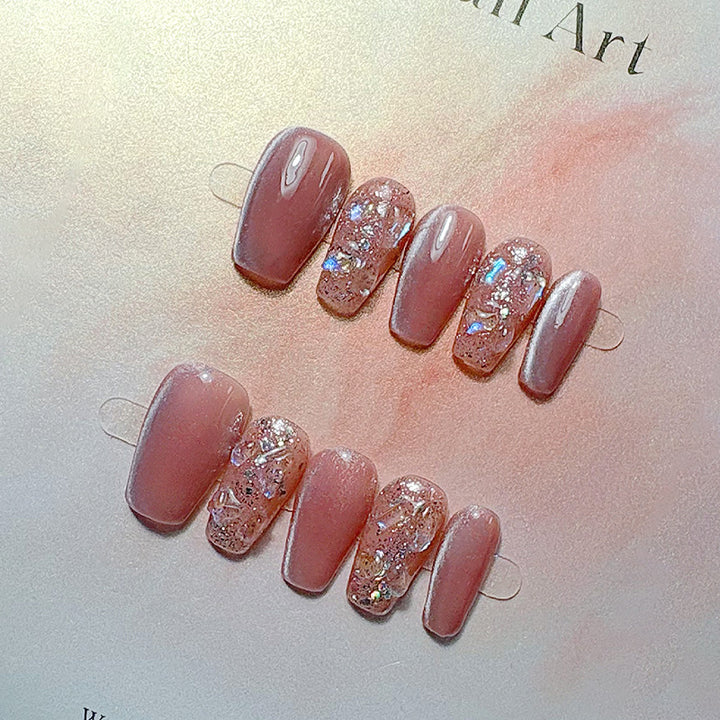 Classic French Tip Press-On Nail Set Stornfield
