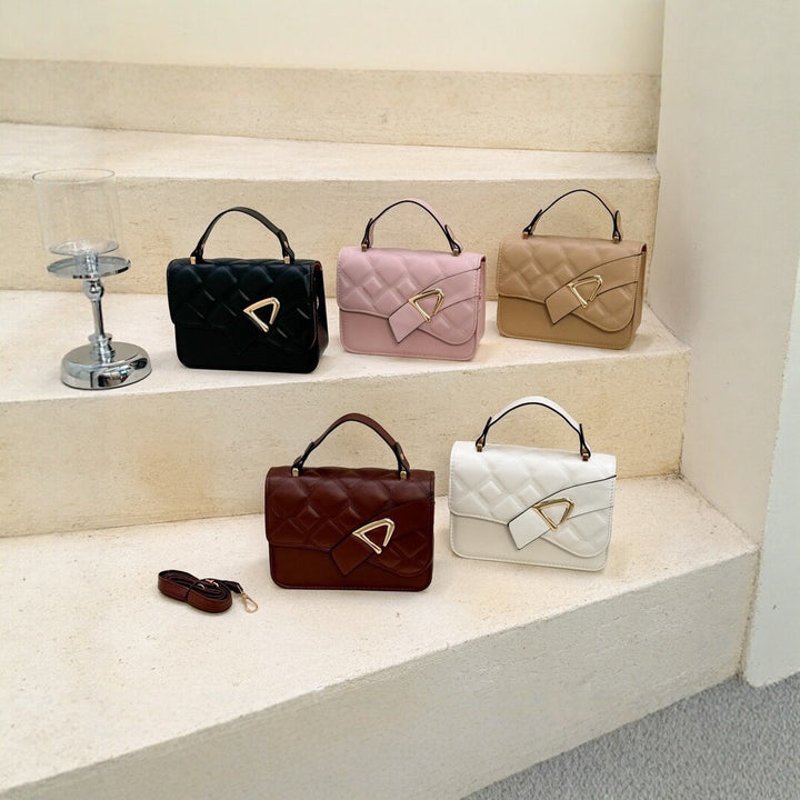 Quilted Structured Handbag