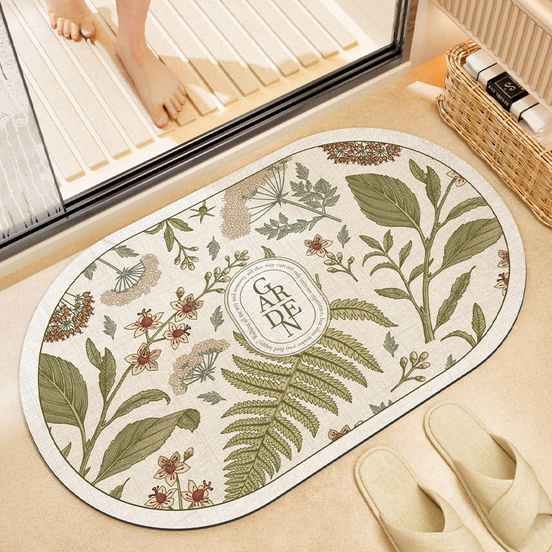 Stylish Floral Bath Mat