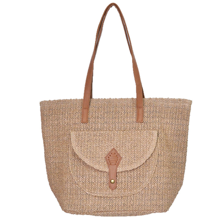 Shopping bag with magnetic closure and reinforced carrying handles Stornfield