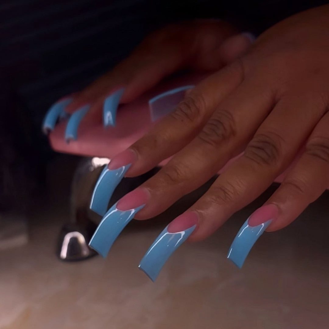Glossy Long Stiletto Press-On Nails Stornfield