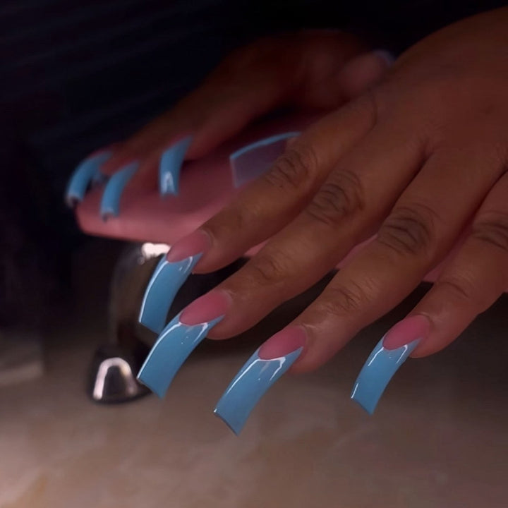 Glossy Long Stiletto Press-On Nails Stornfield