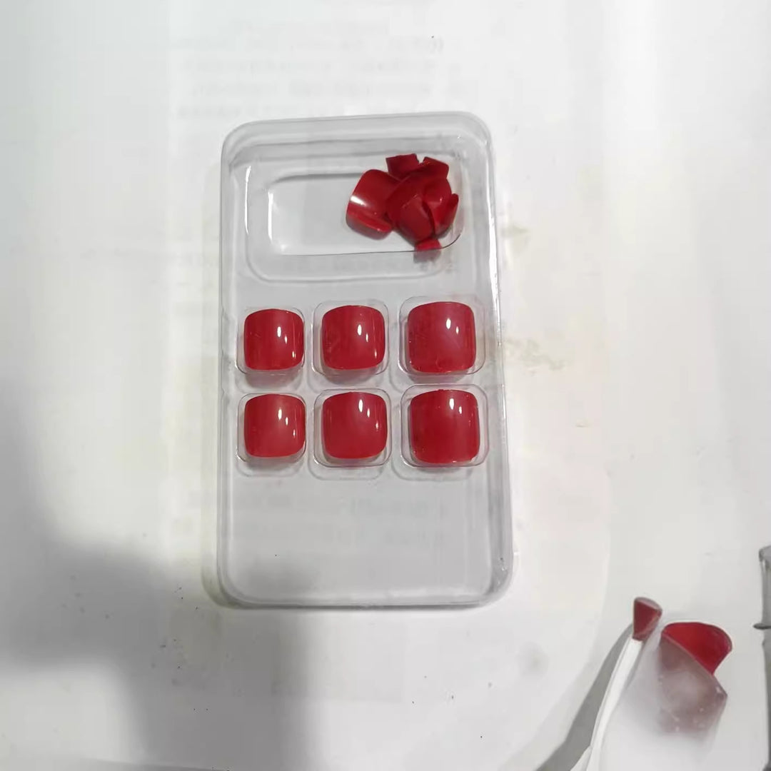 Premium Smooth Square Press-On Nail Set Stornfield