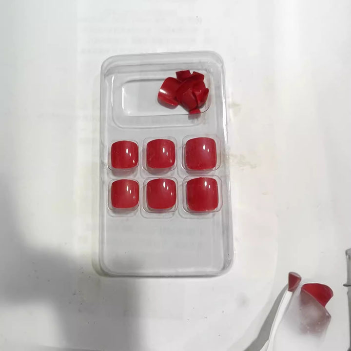 Premium Smooth Square Press-On Nail Set Stornfield