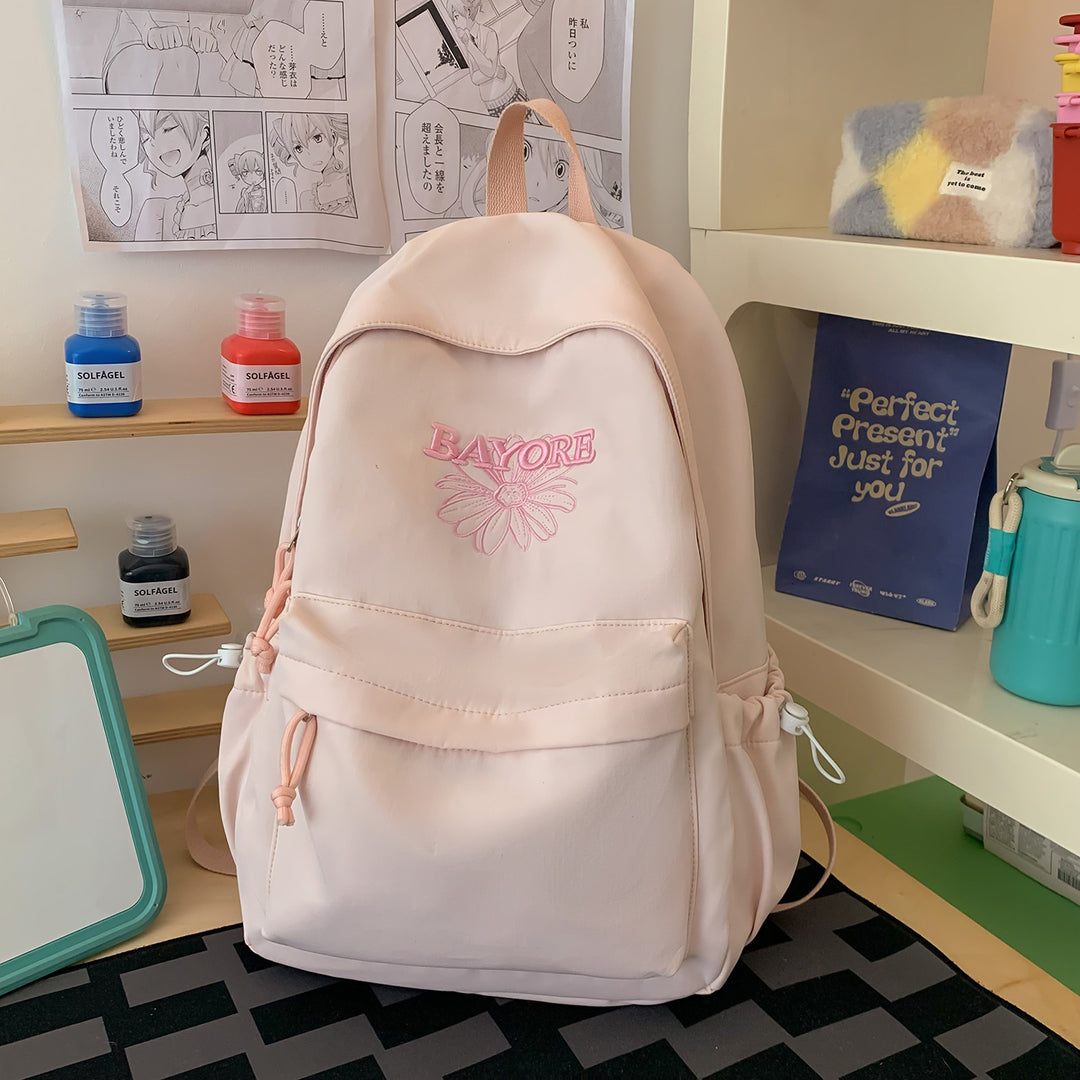 Floral Embroidered Casual Backpack Stornfield