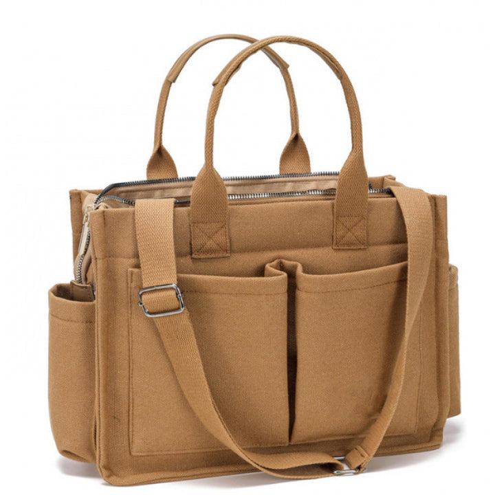 Multifunctional tote bag with numerous interior compartments Stornfield