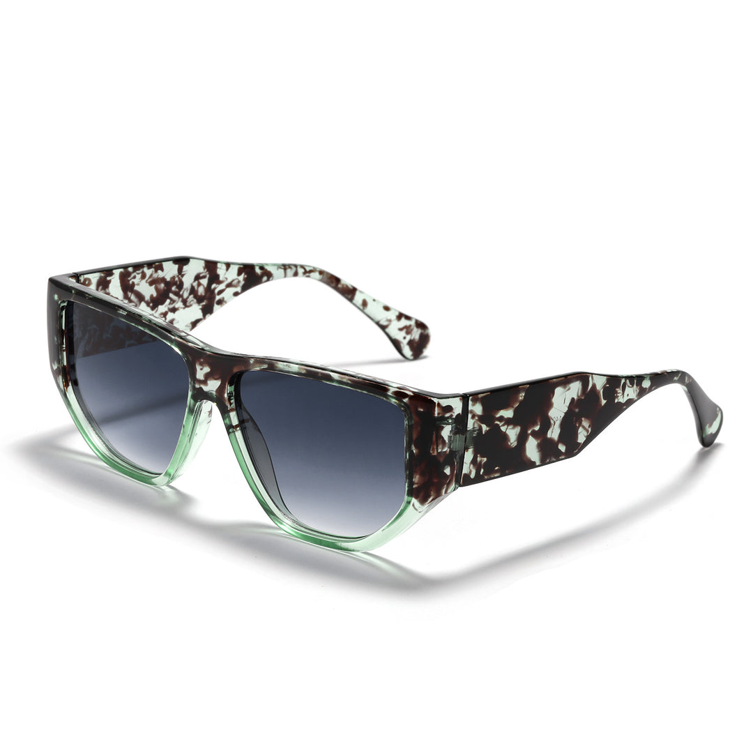 Women's trendy square sunglasses with modern tortoise pattern Stornfield