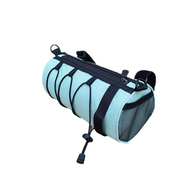 waterproof bicycle handlebar phone bag with touchscreen pocket and zippered cargo Stornfield