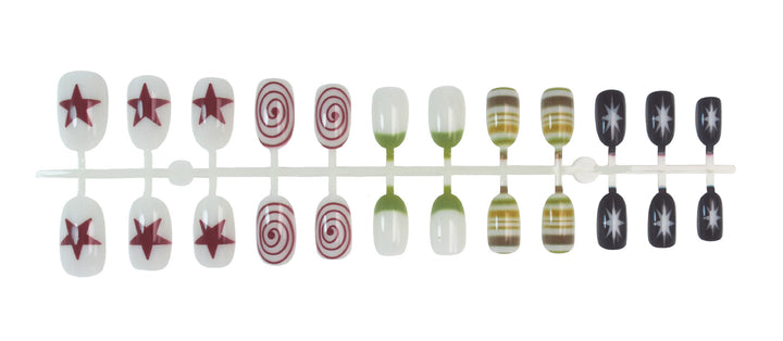 creative nail art set with modern geometric designs Stornfield