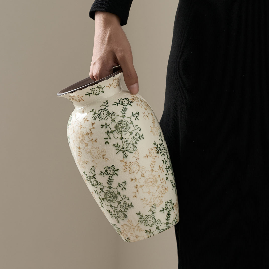 Decorative porcelain vase with floral design Stornfield