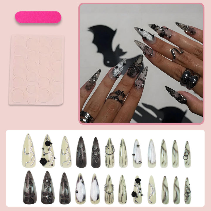 Nail set with creative Halloween motifs and high-quality embellishments Stornfield