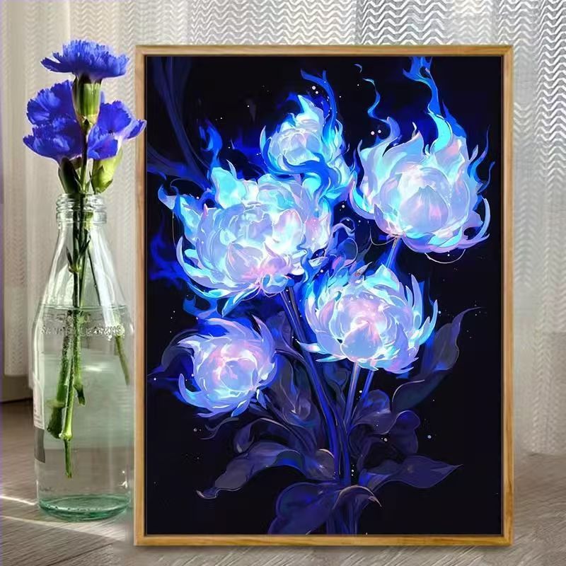 Floral Fantasy Illustration Art Print Stornfield