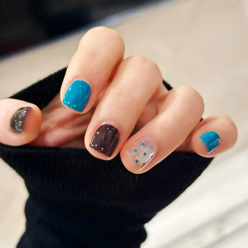 Elegant French Tip Press-On Nail Set Stornfield