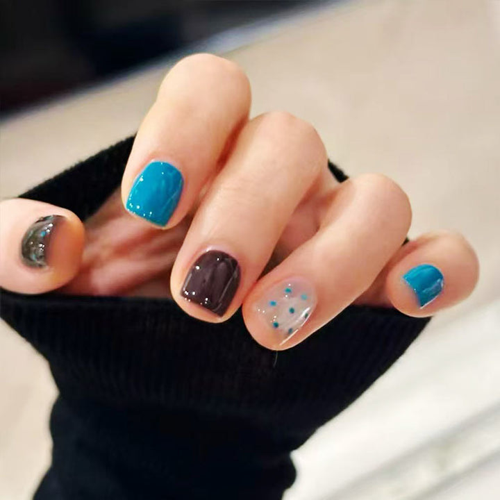 Elegant French Tip Press-On Nail Set Stornfield