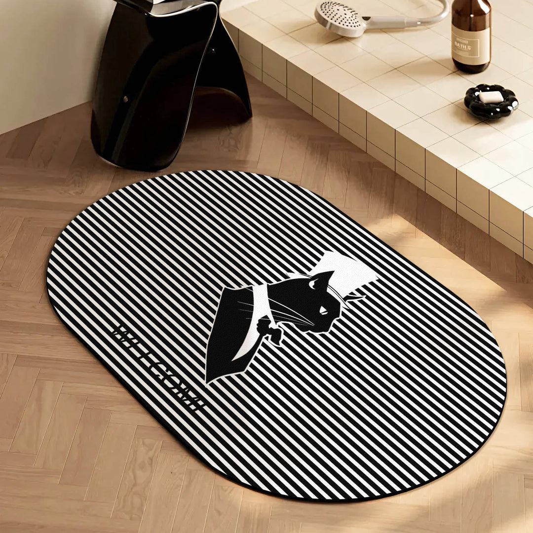 Cat-Themed Decorative Area Mat