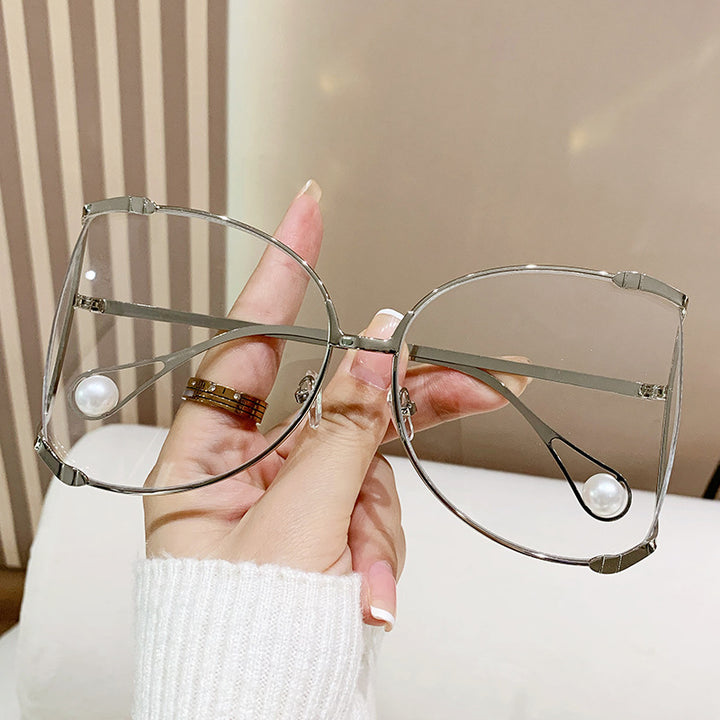 Ladies fashionable glasses with elegant pearl decor Stornfield