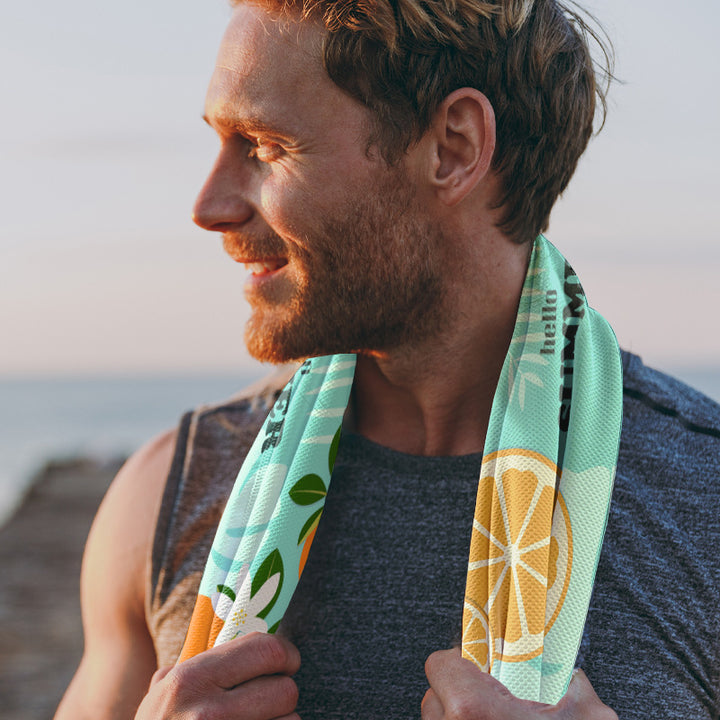Sporty microfiber cloth with vibrant summer design Stornfield