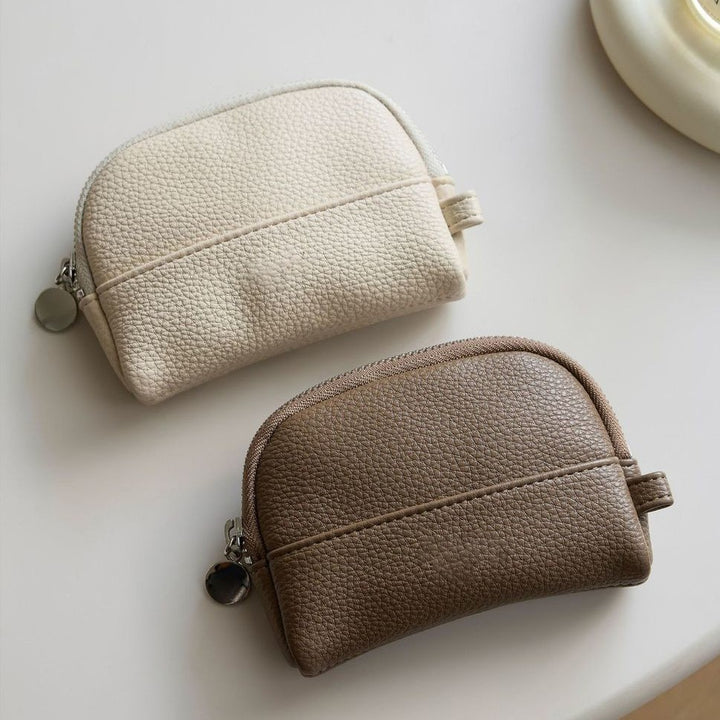 Premium Leather Zippered Cosmetic Pouch Stornfield