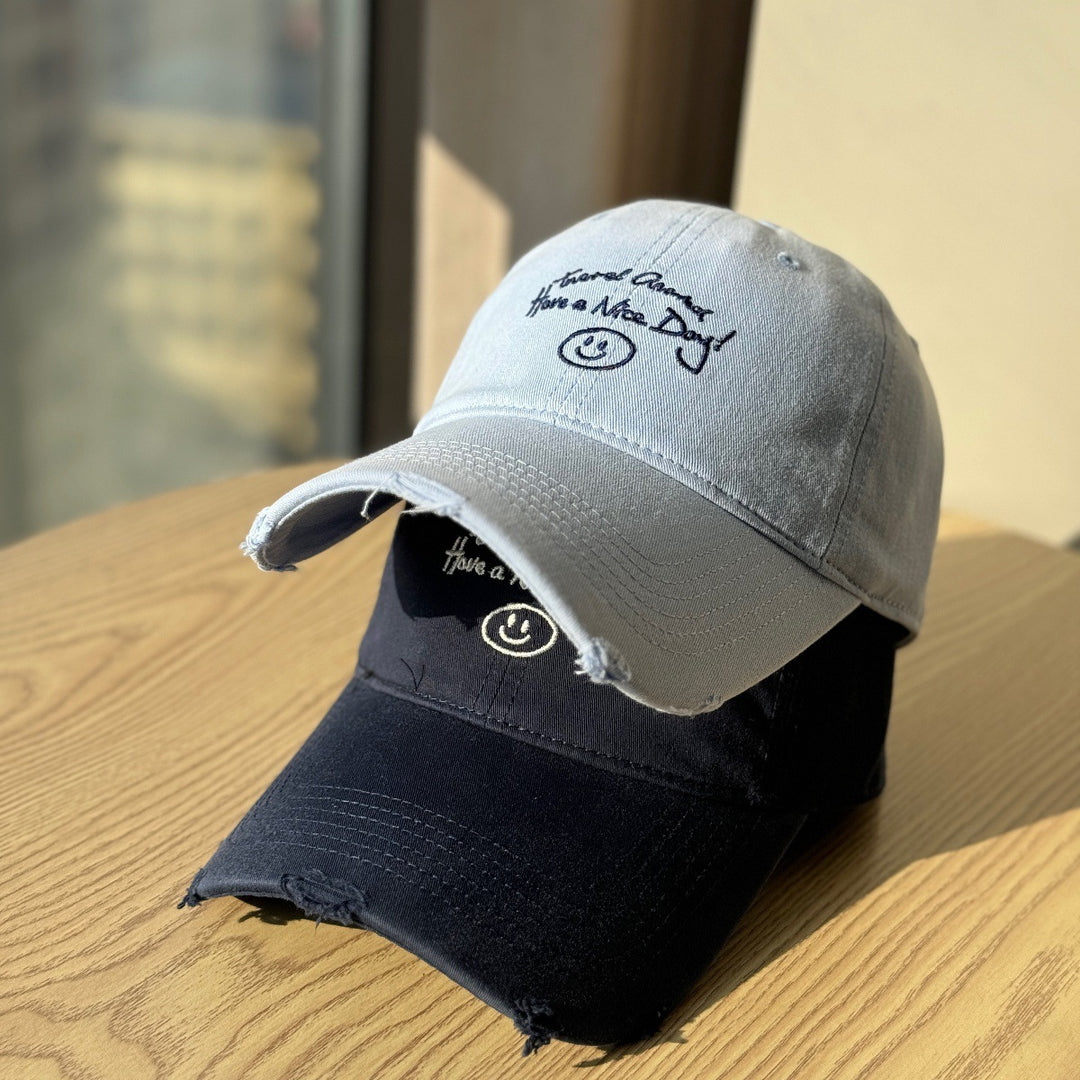 Women's Distressed Cotton Baseball Cap Stornfield 1784270914