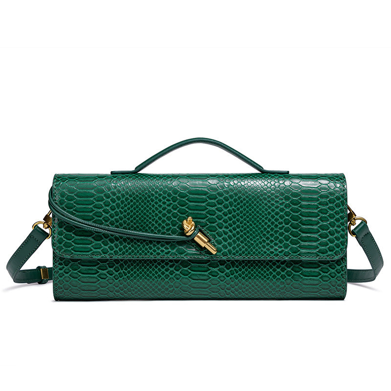 Embossed Snake Print Evening Clutch Stornfield