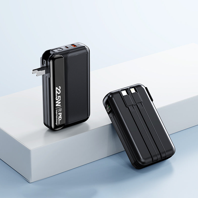 Portable fast charger with integrated socket Stornfield