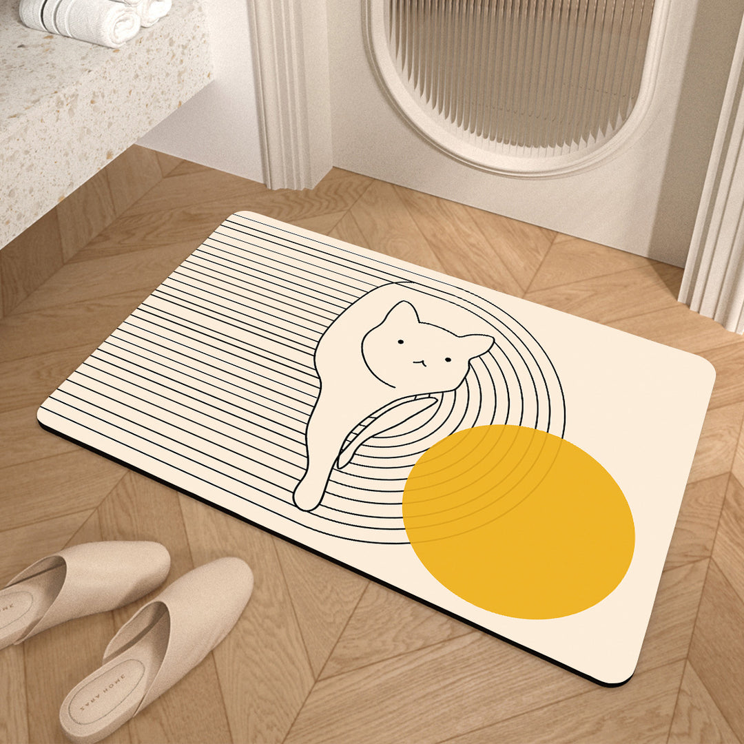 Geometric Patterned Anti-Fatigue Bath Mat Stornfield