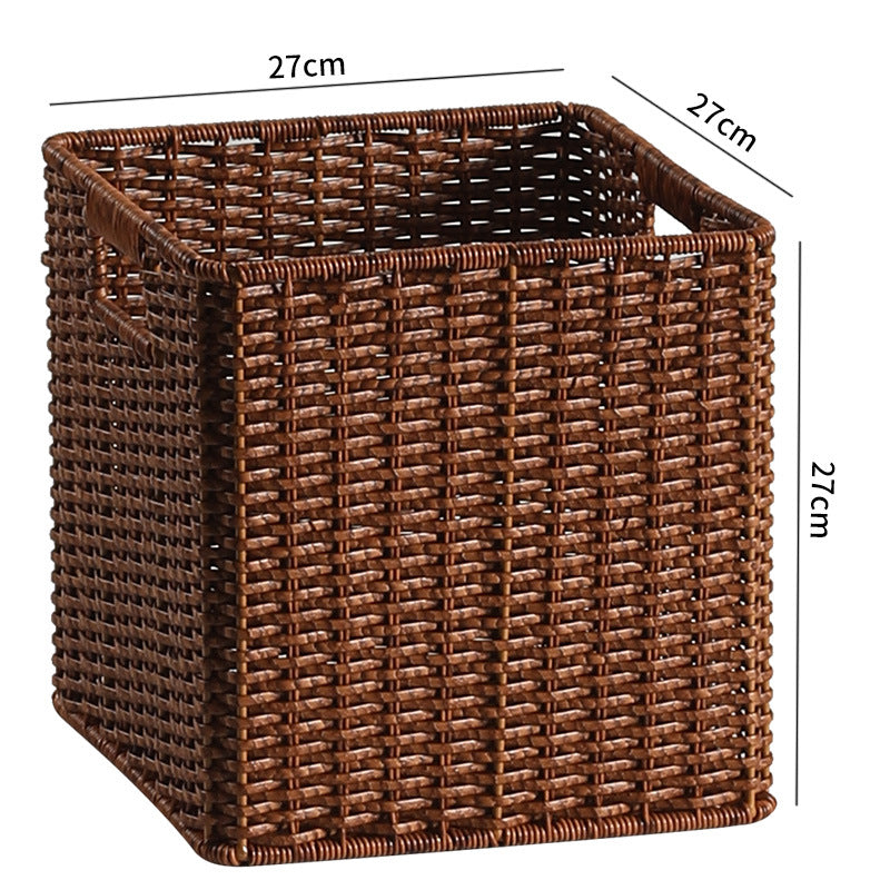 Handwoven Rustic Storage Cube Stornfield