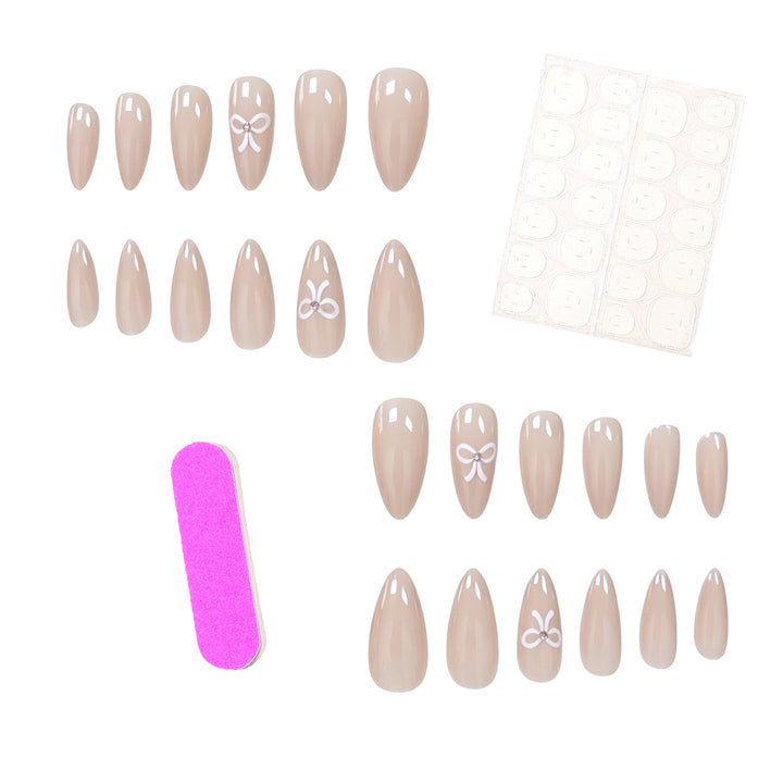 Elegant Pointed Press-On Nail Enhancements Stornfield