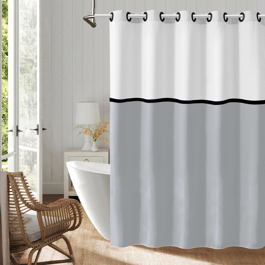 Modern Geometric Design Shower Curtain Stornfield