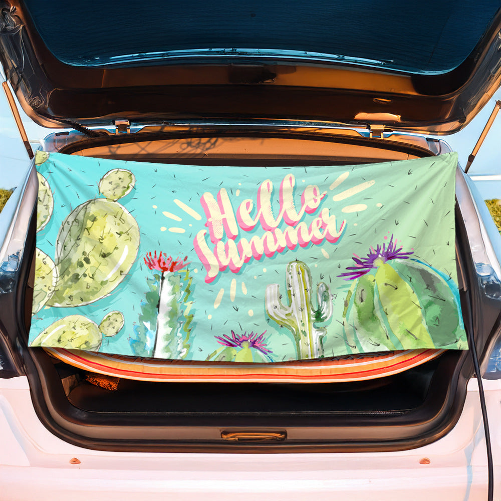 Trunk mat in creative flamingo design Stornfield