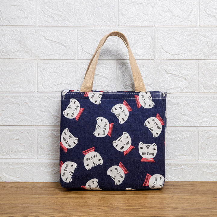 Cute Cat Print Tote Bag Stornfield