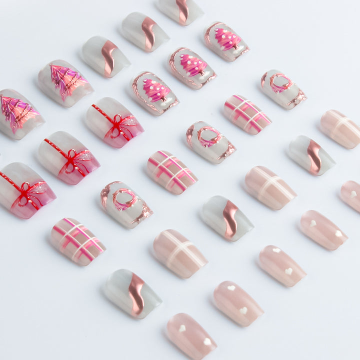 Decorative Holiday-Themed Press-On Nail Set Stornfield