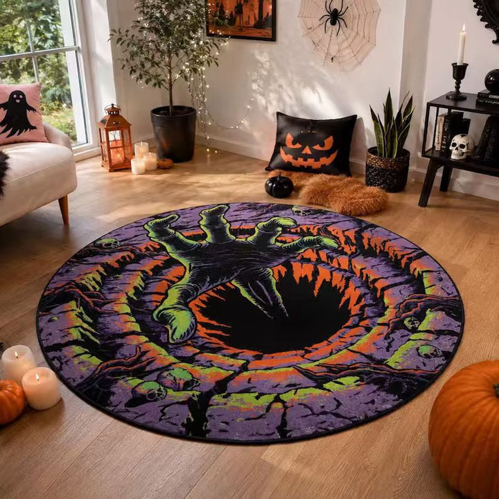 3D Pumpkin Themed Area Rug