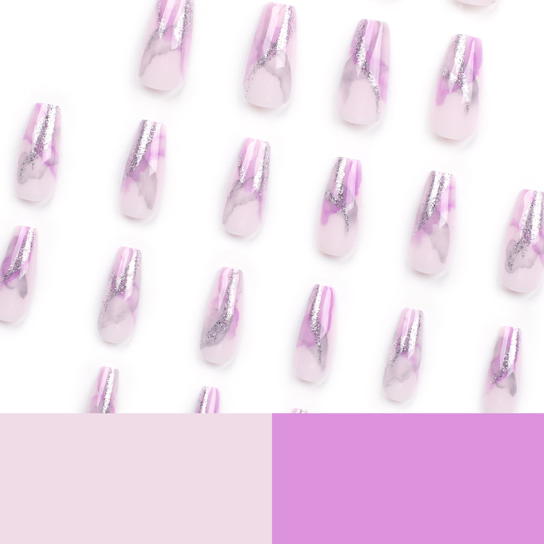 Artful Nail Art with Glitter Details Stornfield