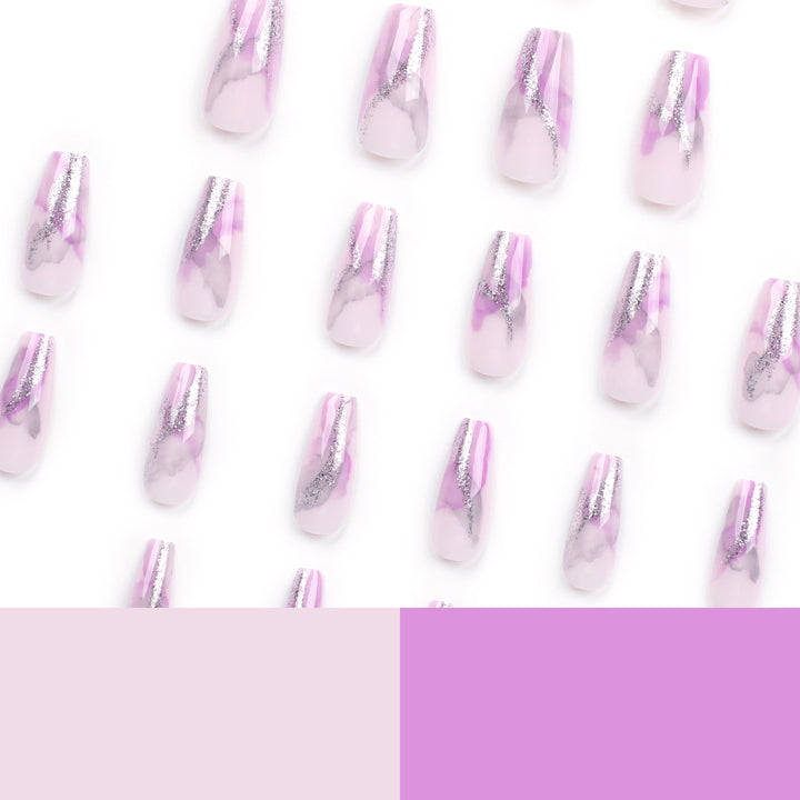 Artful Nail Art with Glitter Details Stornfield
