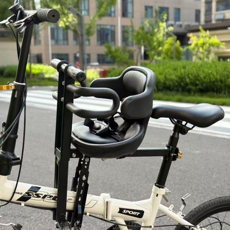 padded child bike safety seat with high back and five-point harness Stornfield
