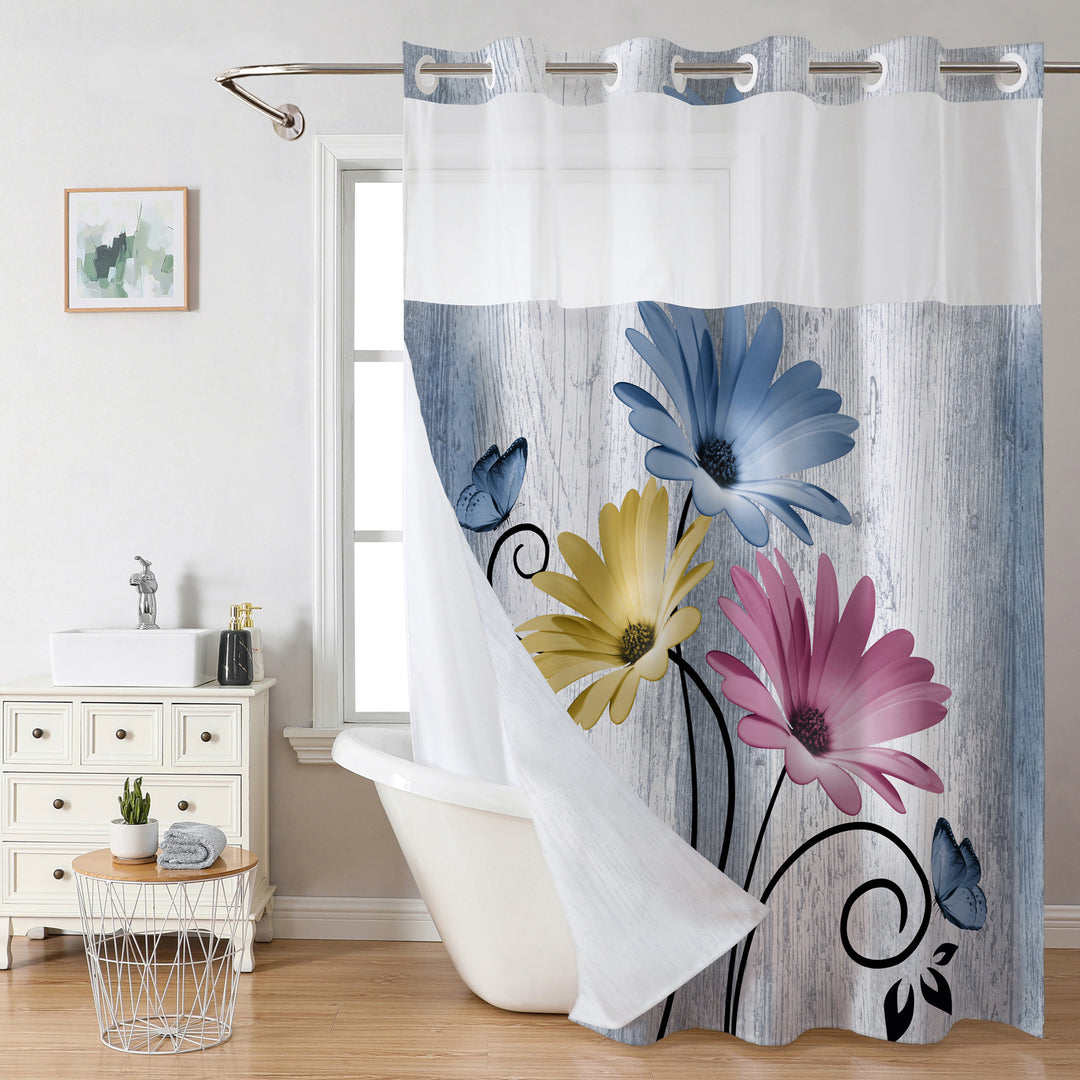 Floral Print Shower Curtain Stornfield
