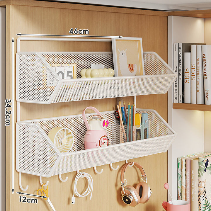 Clip-On Mesh Cabinet Edge Storage Basket Organizer