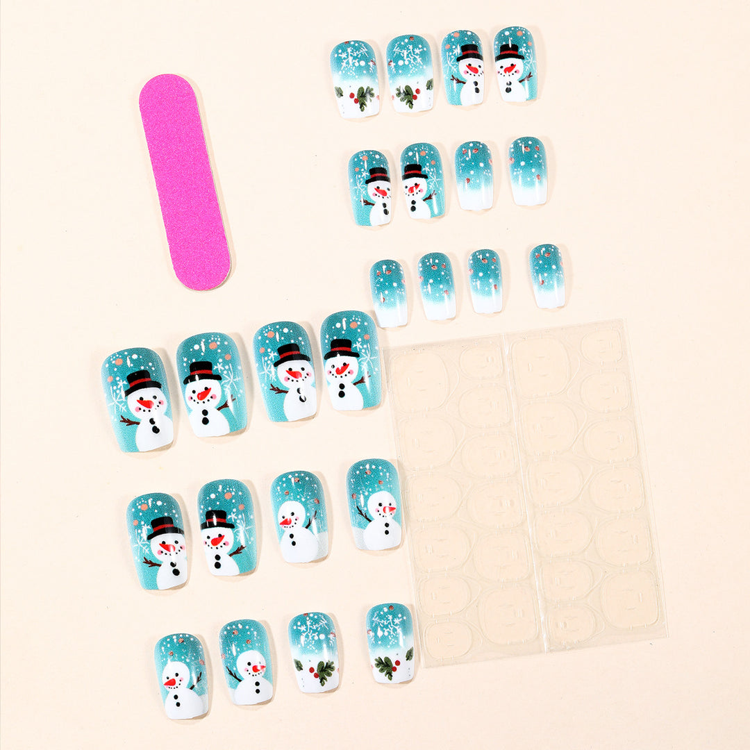 Festive Winter-Themed 3D Nail Art Extensions Stornfield 1789713261